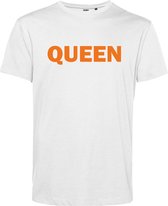 T-shirt Queen | Koningsdag kleding | Oranje Shirt | Wit | maat 5XL
