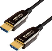 Qnected® Actieve HDMI 2.1 kabel 7,5 meter - Ultra High Speed - 4K 120Hz & 144Hz, 8K 60Hz Ultra HD - PS5, Xbox Series X & S - Charcoal Black