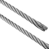 BeMatik - Roestvrij stalen kabel 7x19 van 6,0 mm in een spoel van 100 m