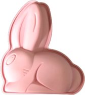 Paashaas / Konijn Bakvorm - Roze - Siliconen - 15 x 13 cm - Easter Baking Mold