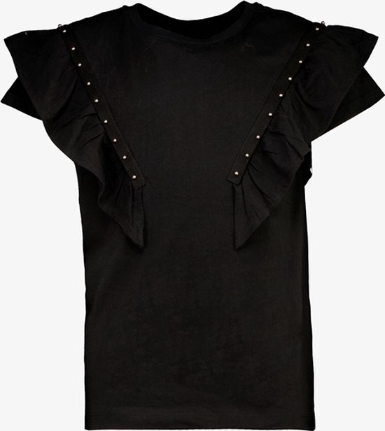 T-shirt fille MyWay à volants noir - Taille 170/176