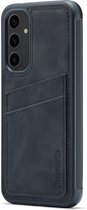 Casemania Hoesje Geschikt voor Samsung Galaxy A25 met Pasjeshouder Charcoal Gray - Back Cover met Kaarthouder