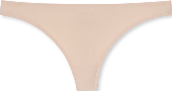 SCHIESSER Invisible Lace (1-pack) - dames string microvezels kant sandkleur - Maat: 38