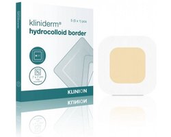 Kliniderm Hydro Border standaard hydrocolloïd wondverband 10x10cm Klinion