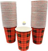 KURTT - Tasses Scotty , tasses à café 'Scottish Check' 7oz/180cc - 5000 pièces - extra fortes - étanches
