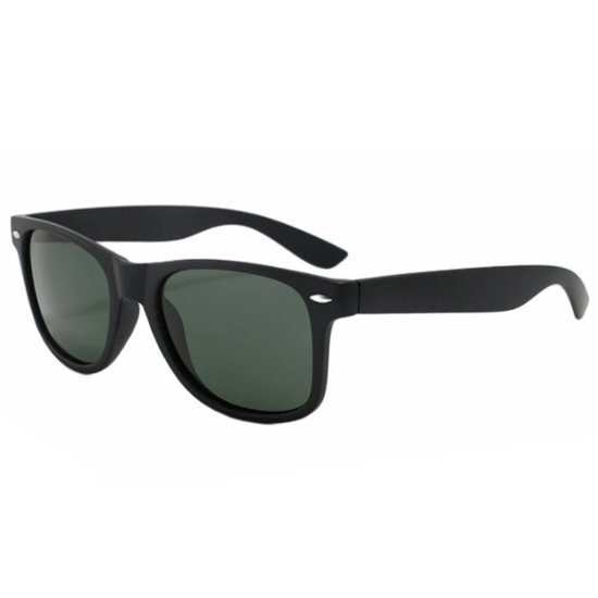 Fako Sunglasses® - Zonnebril Classic Polarised - Polariserend - Gepolariseerd - Polarized - Heren Zonnebril - Dames Zonnebril - Mat Zwart - Donkergroen van Fako Sunglasses® — afbeelding 2