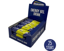 Maxim Energy Gel Drink Citrus - 25 x 60ml - Isotone - Sportgel met frisse citrussmaak - Sportvoeding