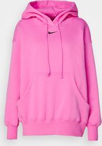 NIKE W NSW PHNX FLC OS PO HOODIE Dames Sporttrui - Roze/Zwart - Maat M