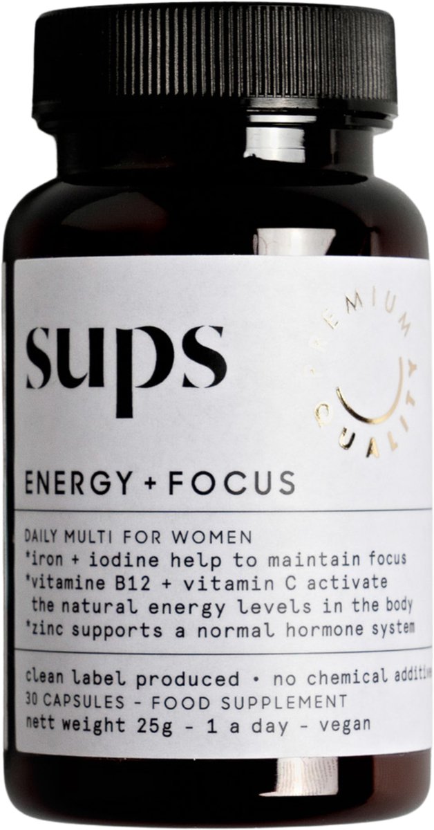 Goedkoopste Sups - Energy Focus - Rise - Speciaal voor Vrouwen - Hoog Vitamine C en D - Hoog Ijzer