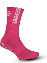 FitSockr Grip Chaussettes Chaussettes de football De Chaussettes de sport Chaussettes Antidérapantes Grip Chaussettes Voetbal - Taille 38/43 - Rose - Polyester