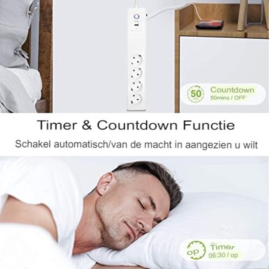 Calex Slimme Stekker - Smart Plug met Energiemeter - 3 pack