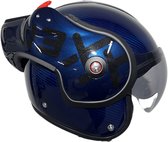 ROOF BoXXer Carbon Mono Blue 2XL - Maat 2XL - Helm