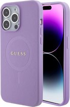 Guess – iPhone 14 Pro Max – Hardcase – Backcover – Saffiano – Paars
