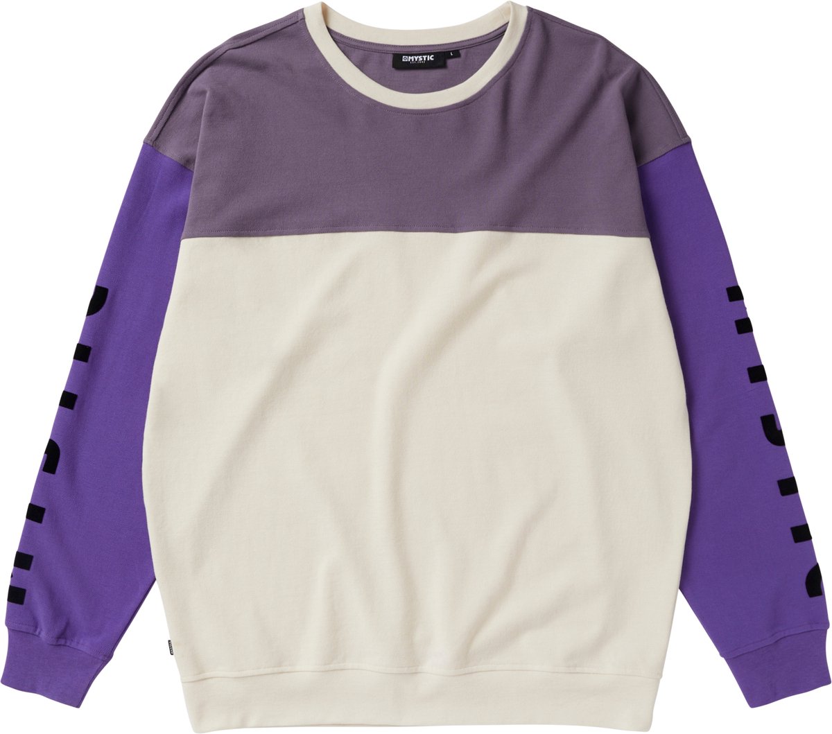 Mystic Docked Crew Trui 240123 – S Men Paars