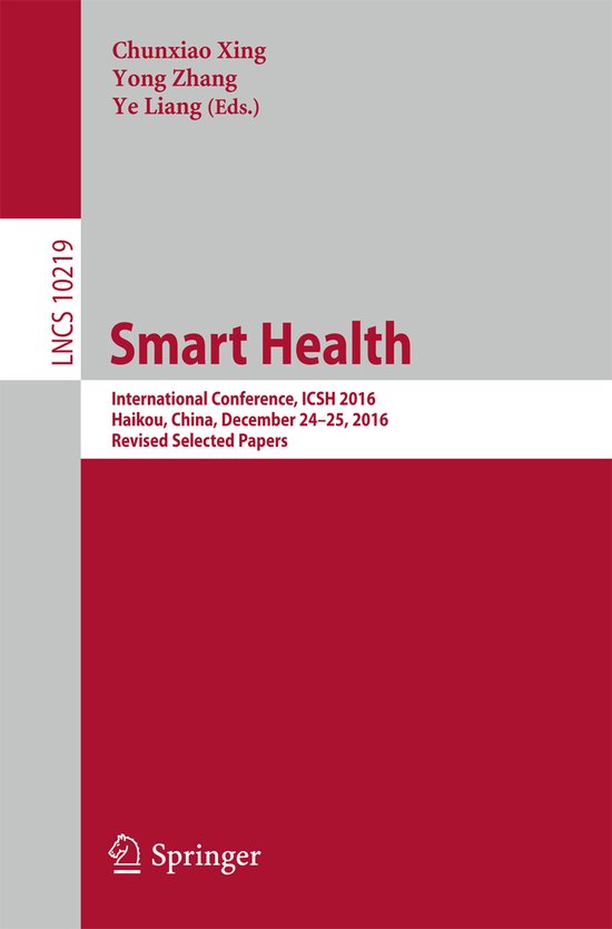 Lecture Notes in Computer Science10219- Smart Health - cover