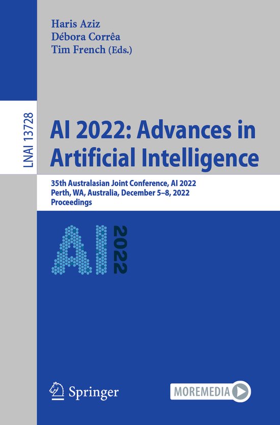Lecture Notes in Computer Science13728- AI 2022: Advances in ... - cover
