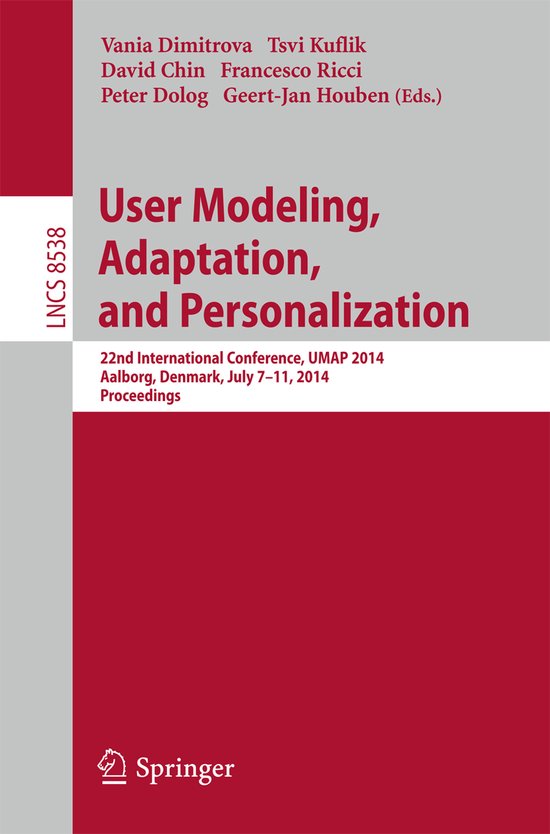 User Modeling, Adaptation and Personalization - cover
