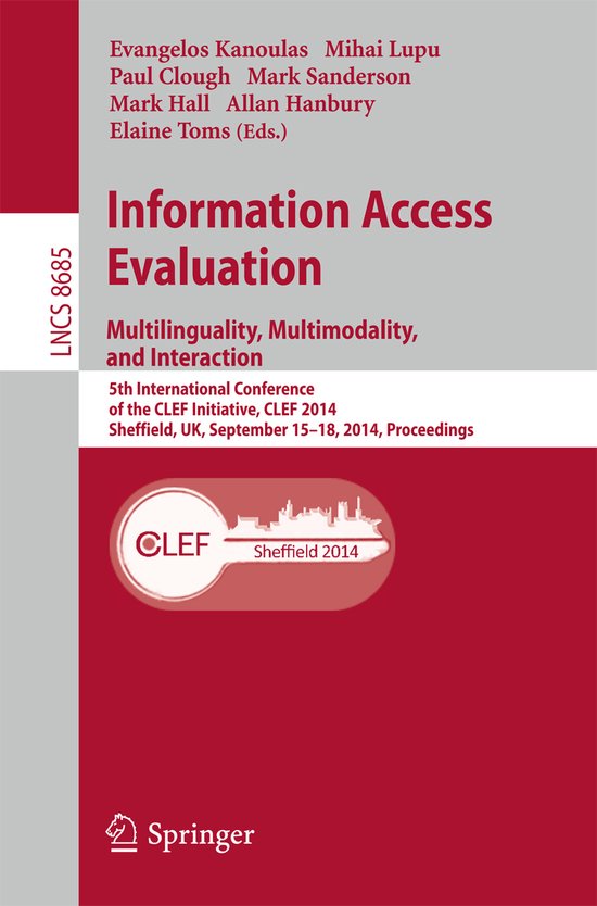 Information Access Evaluation Multilinguality Multimodality  ... - cover