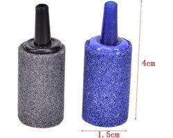 Aquarium Aquarium Cilinder Vorm Bubble Steen Beluchter Pomp Hydrocultuur Zuurstof Plaat Luchtpomp Accessoires 2stukken