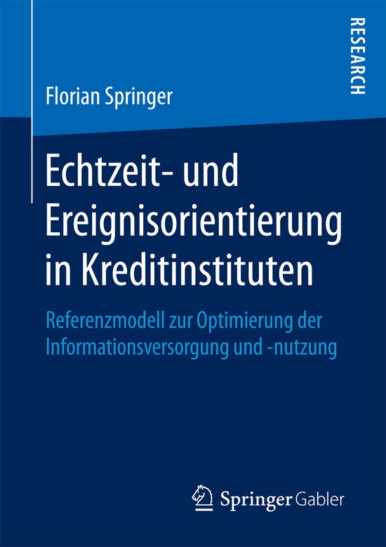 Echtzeit und Ereignisorientierung in Kreditinstituten - cover