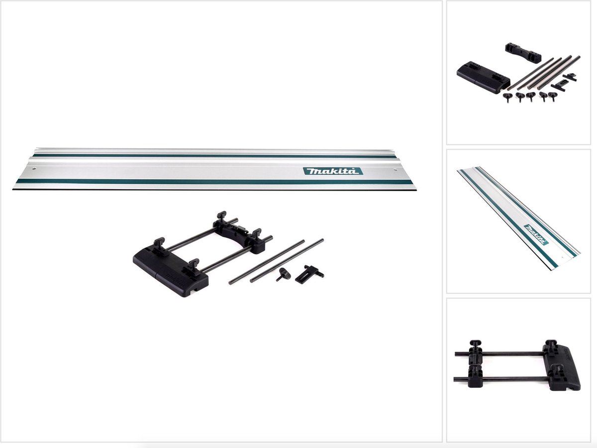 Makita geleiderail adapter voor bovenfrezen ( 194579-2 ) + geleiderail 1000mm ( 199140-0 )