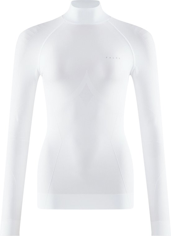 FALKE dames lange mouw shirt Maximum Warm - thermoshirt - wit (white) - Maat: M