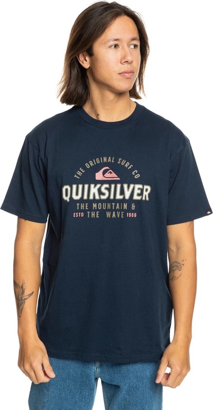 Quiksilver Floating Around Heren T-shirt Eqyzt07675-byj0 - Kleur Blauw - Maat XL