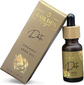 Golden Niya Dadelpitolie Puur 20ml - EU Bio, EcoCert - USDA Keurmerk- Haar - huid - gezicht-nagels - Koudgeperst - biologisch- Proefdiervrij- Vitamine A & E- Omega 9 & 6- Huidveroudering- Anti-aging- Anti-rimpel- Dadel - Pipetfles