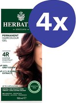 Herbatint Haarverf - Koper Kastanje (4x 150ml)