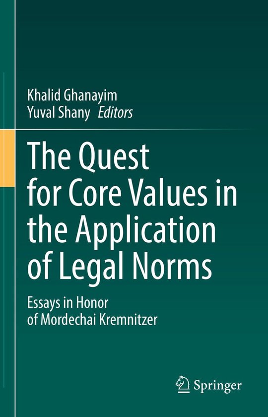 Law and Criminology (R0) - The Quest for Core Values in the  ... - cover