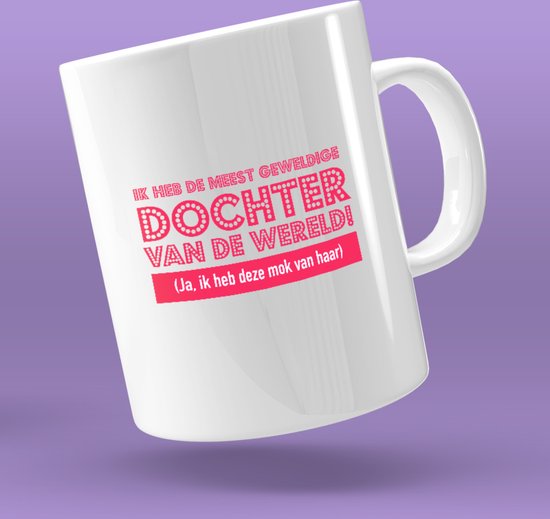 Mok - Liefste Dochter van de Wereld (Wit)