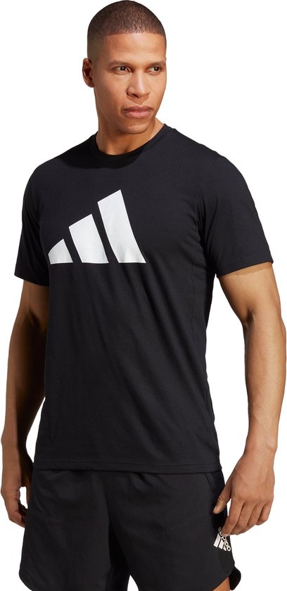 adidas Performance Train Essentials Feelready Logo Training T-shirt - Heren - Zwart- XS