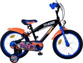Vélo pour enfants Hot Wheels - Garçons - 16 pouces - Zwart Oranje Blauw - Deux freins à main
