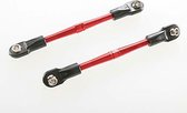 trx3139x Turnbuckles, aluminum (red-anodized), toe links, 59mm (2) (a