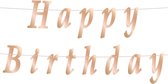 guirlande HAPPY BIRTHDAY – Bannière anniversaire or rose – 11 x 200 cm