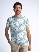Petrol Industries - Heren Botanical T-shirt Sanibel Island - Blauw - Maat XL