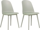 FOMBY - Set van 2 stoelen - Groen - Synthetisch materiaal