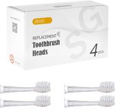 SEAGO - Set de 4 brosses à dents de remplacement pour SG-977 - Transparent