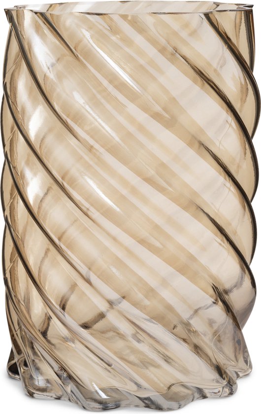 Riviera Maison Vase Vase fleur d'oranger en verre coloré - Vase cylindre Margo à nervures 30 cm de haut