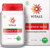 Vitals - Vitamine B1 - 100 mg - 100 Capsules - B Vitamine