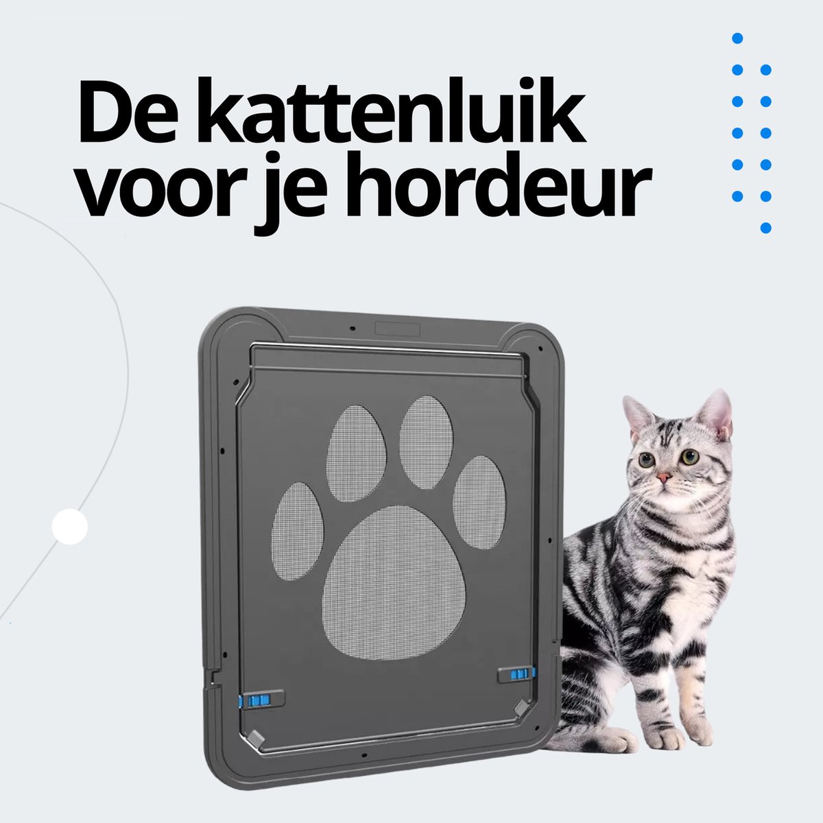 Dpofirs Magnetische Sluiting Kattenluik Verdikt Frame voor Huisdieren