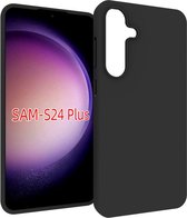 Samsung Galaxy S24 Plus (S24+) Hoesje - MobyDefend TPU Gelcase - Mat Zwart - GSM Hoesje - Telefoonhoesje Geschikt Voor Samsung Galaxy S24 Plus (S24+)