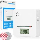 Fiux CFX-01 - Koolmonoxidemelders - Co melder - Koolmonoxidemelder 10 jaar batterij - Met magneet montage - Thermometer - Voldoet aan Europese Norm EN50291