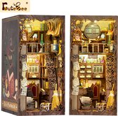 CuteBee - Book Nook - DIY Miniatuur Huisjes - Modelbouwpakket - Houten Modelbouw - Tieners (14+) - Volwassenen - Houten Boekensteun - Magic Pharmacist (SZ05B)