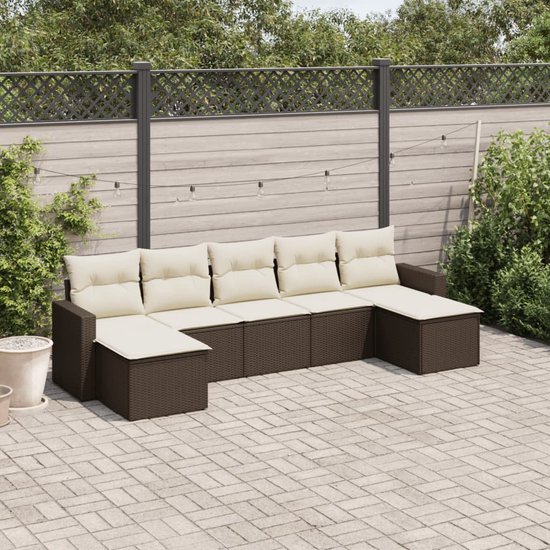 vidaXL-7-delige-Loungeset-met-kussens-poly-rattan-bruin