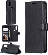 Bookcase Geschikt voor: Motorola Moto G8 Plus - Zwart - portemonnee hoesje