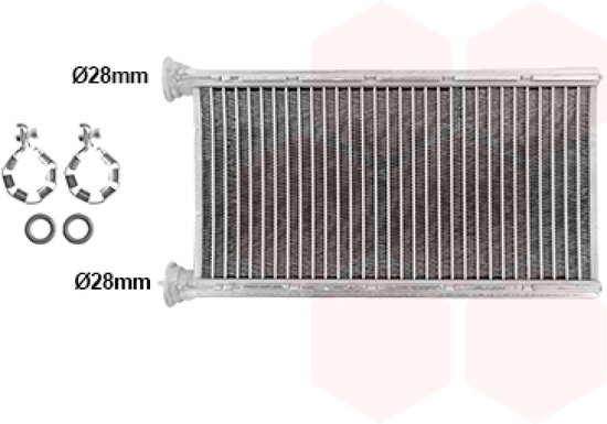 Radiateur Chauffage Habitacle Van Wezel 58006256 - Type Denso LHD Pour Skoda Superb 2008-2013