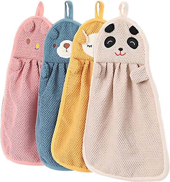 5 Stuks Kinder Handdoeken Set, Waslapjes Kinderen Koraalvlies Kinderhanddoek Kleine Waslapjes Baby Handdoeken Schattige Dieren Handdoek Kinderen Gepersonaliseerde Handdoek Kinderwaslapjes