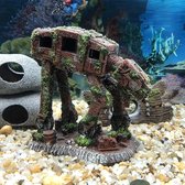 Aquarium Decoratie Ornamenten Set - Kunstmatige Planten en Schuilplaatsen - Kleurrijke Onderwaterwereld - Duurzaam en Veilig - Creëer Natuurlijke Sfeer
