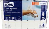 Tork Xpress® Extra Zachte Multifold Handdoek Premium, 2-laags, wit H2, 34x21cm (100297)- 10 x dozen a 21 x 100 stuks voordeelverpakking